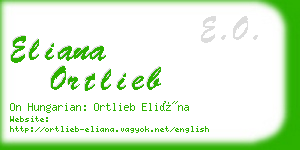 eliana ortlieb business card